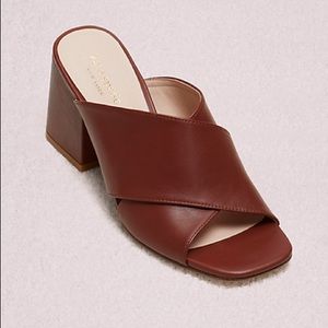 Kate Spade Venus  Leather Sandals Cinnamon Spice